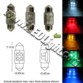 Festoon Super Bright 4 LED Light 1-1/4-Inches 31mm