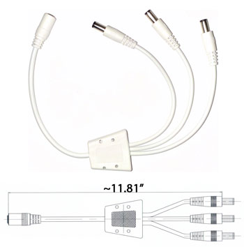 Image of a 3 way 5mm splitter