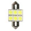 Festoon 6 SMD 12 VDC Super Bright 1-1/4-Inch 31mm