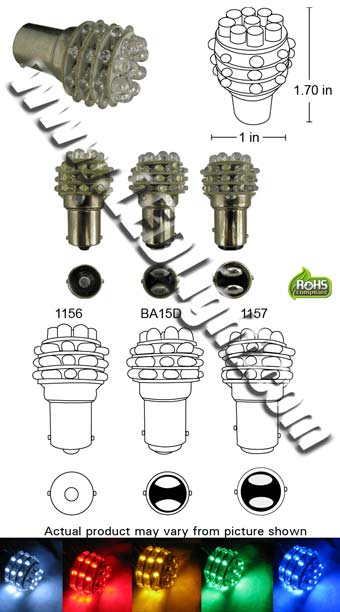 image of a 36 led bulb