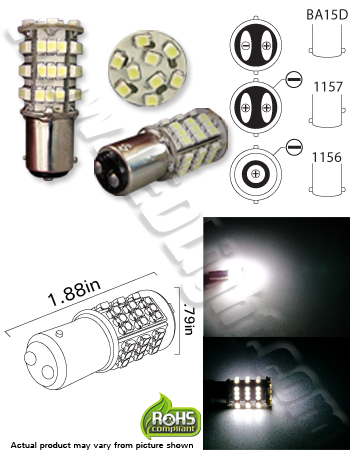 S25 54 SMD 3528 LED Bulb