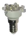 E14 Low Profile 16 LED 120 VAC