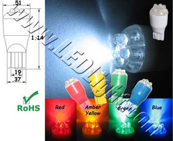 T15 Wedge 6 LED Light