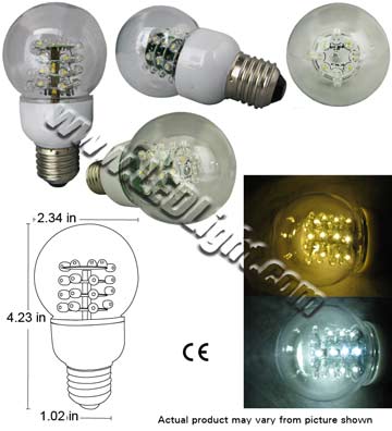 Standard Ultra Bright LED Light Bulb E26