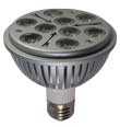 PAR30 Nine 1 Watt LED Light Bulb 85-265 VAC E27 45 Degree