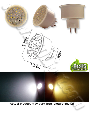 G9.5 30 L.E.D. 120 Volt AC LED Lamp