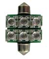 Festoon Super Flux 6 LED Light 1 1/2 Inches / 36 mm