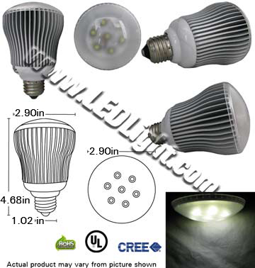 PAR30 High Power 7 Watt LED Light Bulb 85-265 VAC 120 Degree