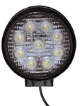 LED Off Road, Driving Work Light 27 Watt 10-30VDC IP67 30 Deg Round
