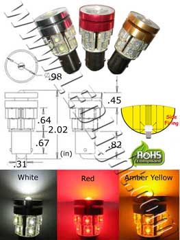 S25 1+10 LED 12 Volt DC 360 Degree