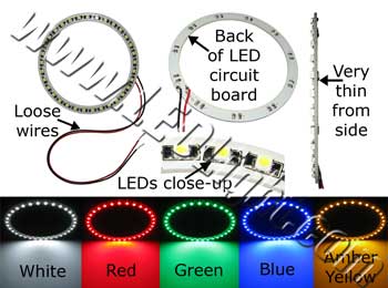 LED Angle Eyes 33 SMT 100 mm Diameter