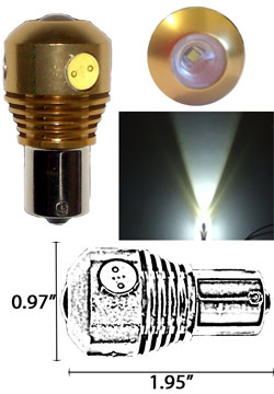 S25 9.5 Watt LED 12-24VDC 360 Degree