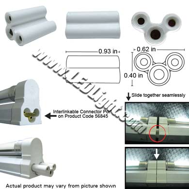 Connector Interlinkable 3 Conductor Female Ground Hole Larger