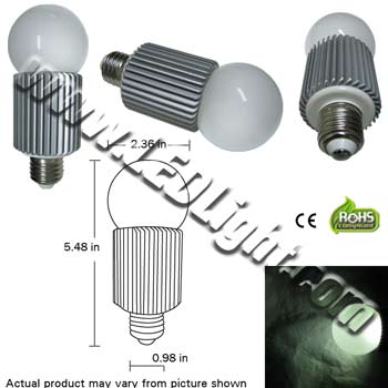 E26 Standard Ultra Bright 8 Watt LED Light Bulb