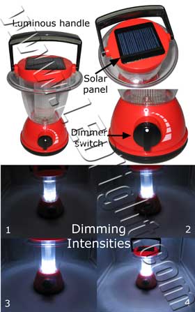 LED Camping Lantern Charge by Solar Power