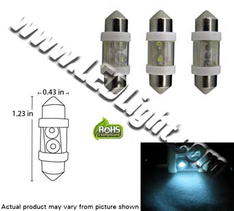 46543 Festoon 2 LED Super Bright LED Light 1 1/4 Inches / 31 mm product