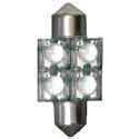 Festoon Super Flux 4 LED 1-1/4-Inches 31mm