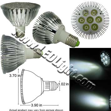 Par30 7 Watt High Power LED Bulb 85-260 VAC 30 Degree