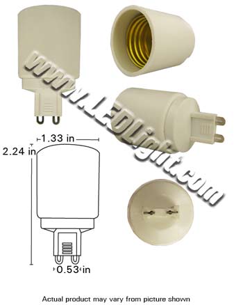 G9 to E26 converter product 54871