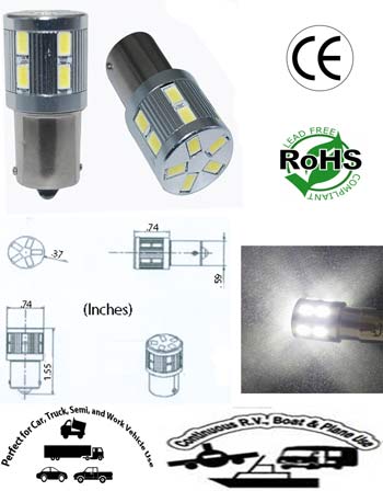 G18-S25 1156 2.6 Watt 12-24V AC-DC Non Polarity product 56224