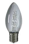 LED Night Light C9 8 LED E17 Base 120 VAC