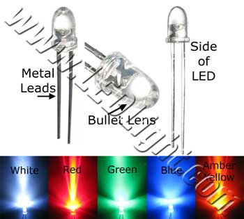 5mm Bullet LED Light 5/Pk NCNRNW