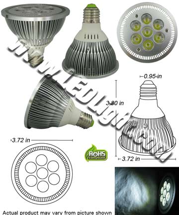 Par30 Dimmable LED Seven 1.2 Watt LED Light Bulb