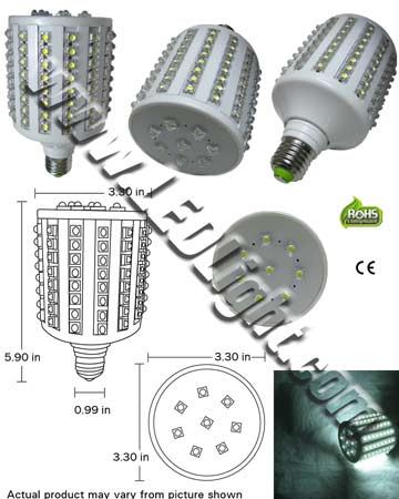 20 Watt 360 Degree 128 Super Flux LED Lighting E26