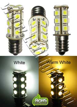 E14 LED Bulb 12 Volt AC-DC 18 SMD NCNRNW - Low Voltage LEDLight