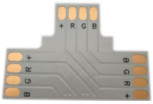 Connector 12 mm 4 Conductor 3 Way Solder Less PCB