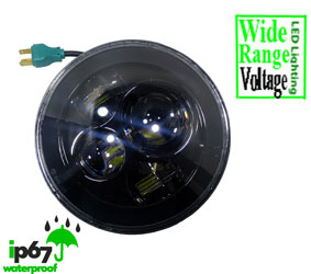 Headlight LED H4 45W 7 Inch 10-30V-AC-DC