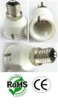 E14 Male to B22 Female Socket Converter