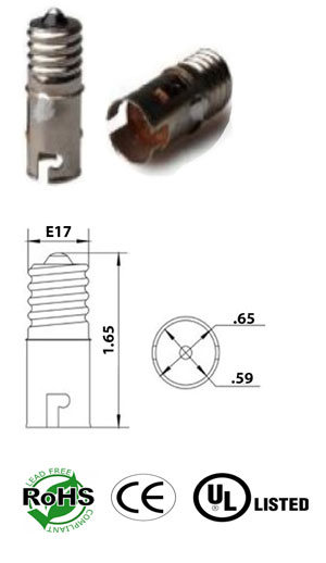 E17 male to BA15S female Converter