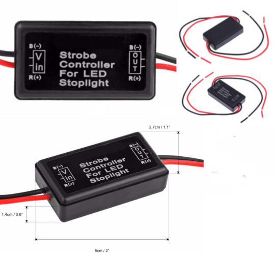 Image of a led compatible flasher 12 to 24 Volt DC 48 Watt