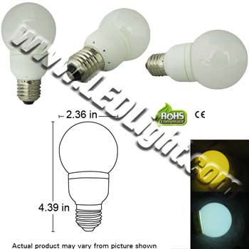 18 LED Light Bulb with Glass Lens 120VAC E27