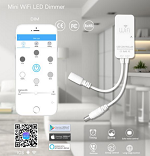 Dimmer WiFi Mini LED Controller 9-24V 1 Channel 6A 72W@12V