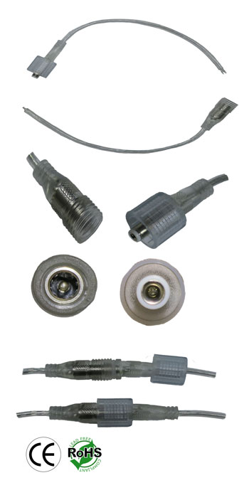 Connector, male and female Set, Crystal DC Plug 5mm