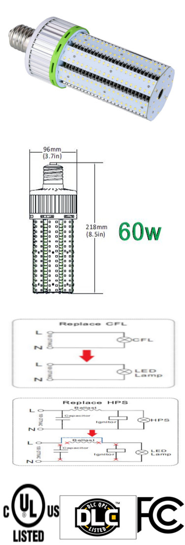 Image of a led 60w bulb