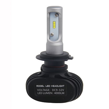 LED Headlight 40 Watt CSP 8000 LM 9 To 32 Volts Pair