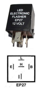 Flasher LED 12VDC 150W 5 Pin Compatible With EP27 EP27L EP39