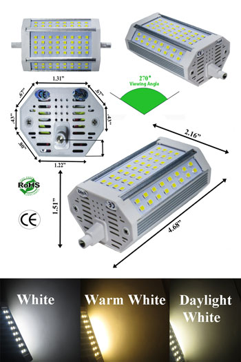 sessie borstel Medaille R7S 30 Watt T3 J Type 118mm 85-265VAC 270 Degree - Household - LEDLight