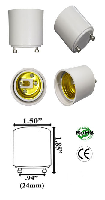 GU24 to E26 Converter product 68594