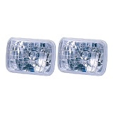 Headlight Semi Sealed Housing 7 Inch Square With Park Bulb Pair