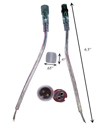 Waterproof Crystal Harness 2 Conductor