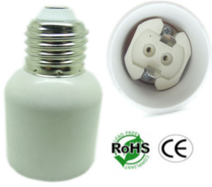 E27 Male to G12 Female Ceramic Socket Converter