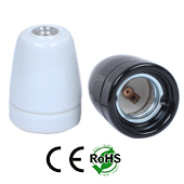 E26 Female Ceramic Socket Hanging White Color