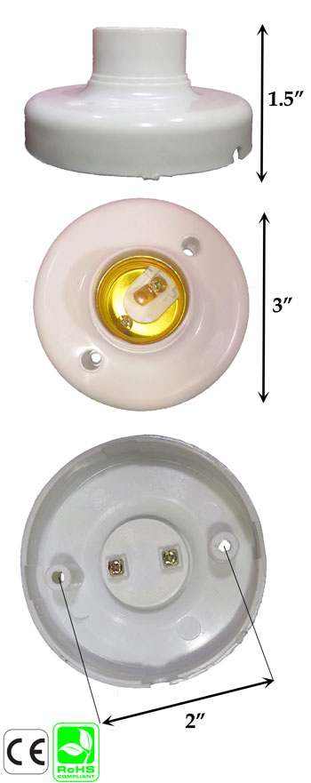 E26-E27 Surface Mount Socket