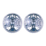 Headlight Semi Sealed Housing 7 Inch Round With Park Bulb Pair