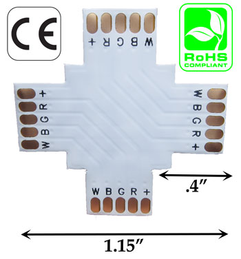 Connector 10mm 5 Conductor 4 Way Solder Less PCB