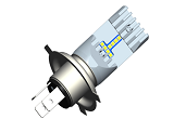 H4 P43t LED Headlight 5 To 30 Volt Dual Filament Non Polarity